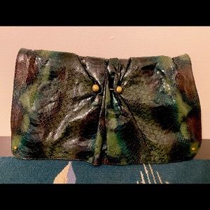 Deena & Ozzy Snakeprint Clutch